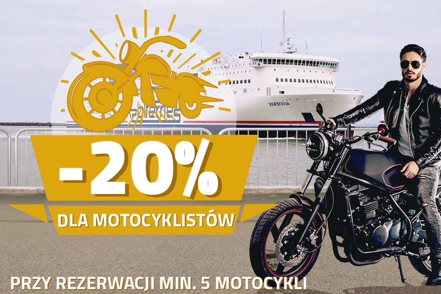 20 % rabatu dla motocyklistów